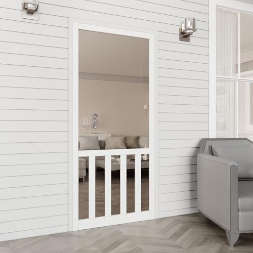 Interior Design White And Wood - 36x80 White Wood Screen Door Panel