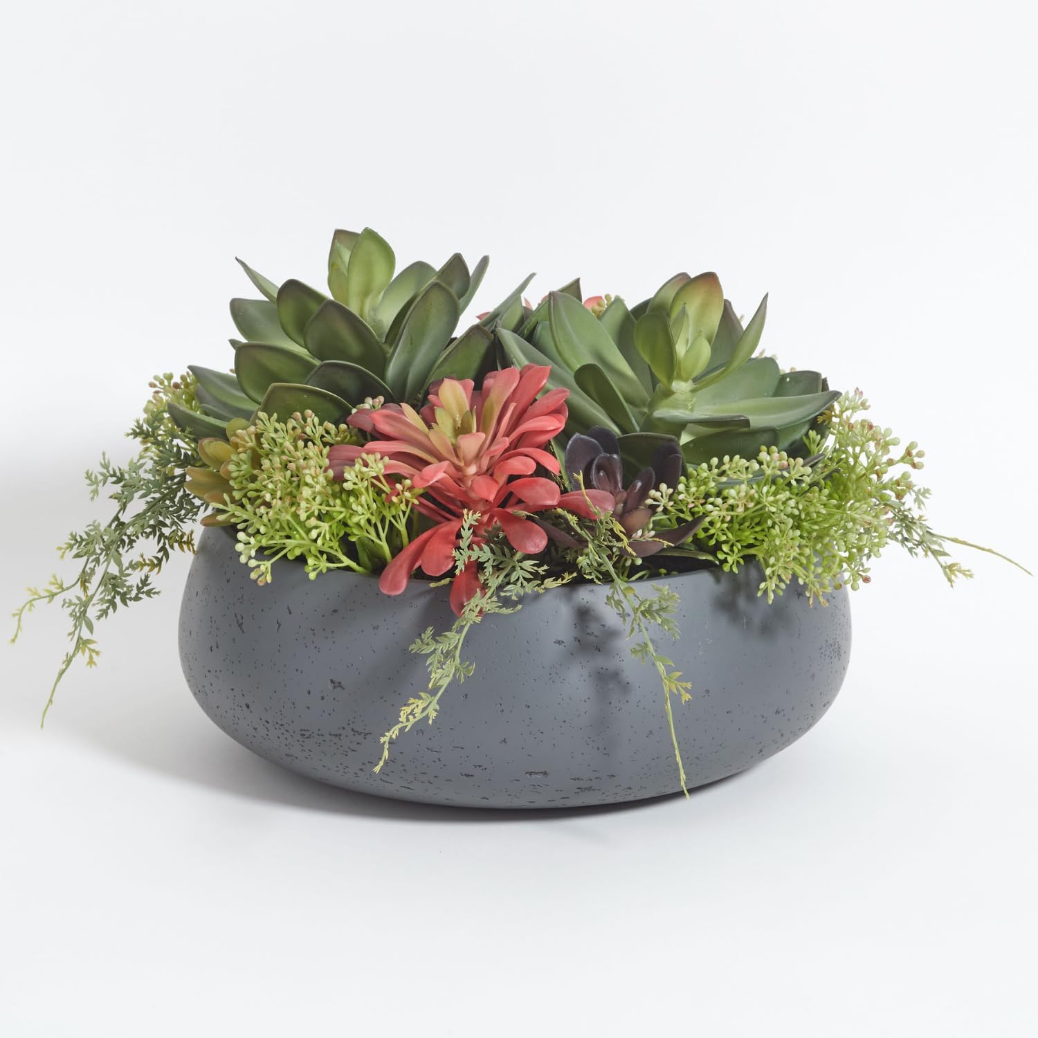 Interior Design Your Home - Faux Succulent Arrangement, Premium Artificial Indoor