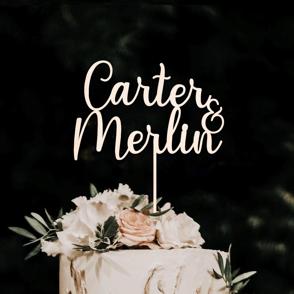 Interior Design Names - Cake Topper Personalized Name, Cake Decoration