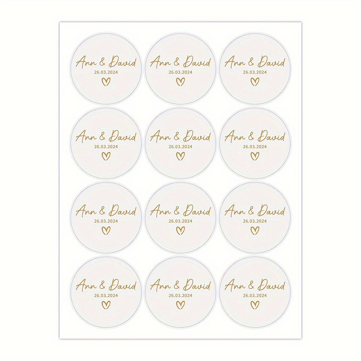 Interior Design Names - 120pcs/10sheets Customized Stickers Golden Black Name