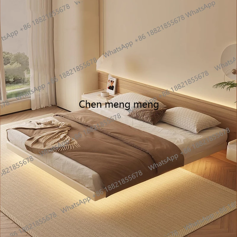 F150Sleeping Double Bed Modern - Interior Design White And Wood ulasan dan harga