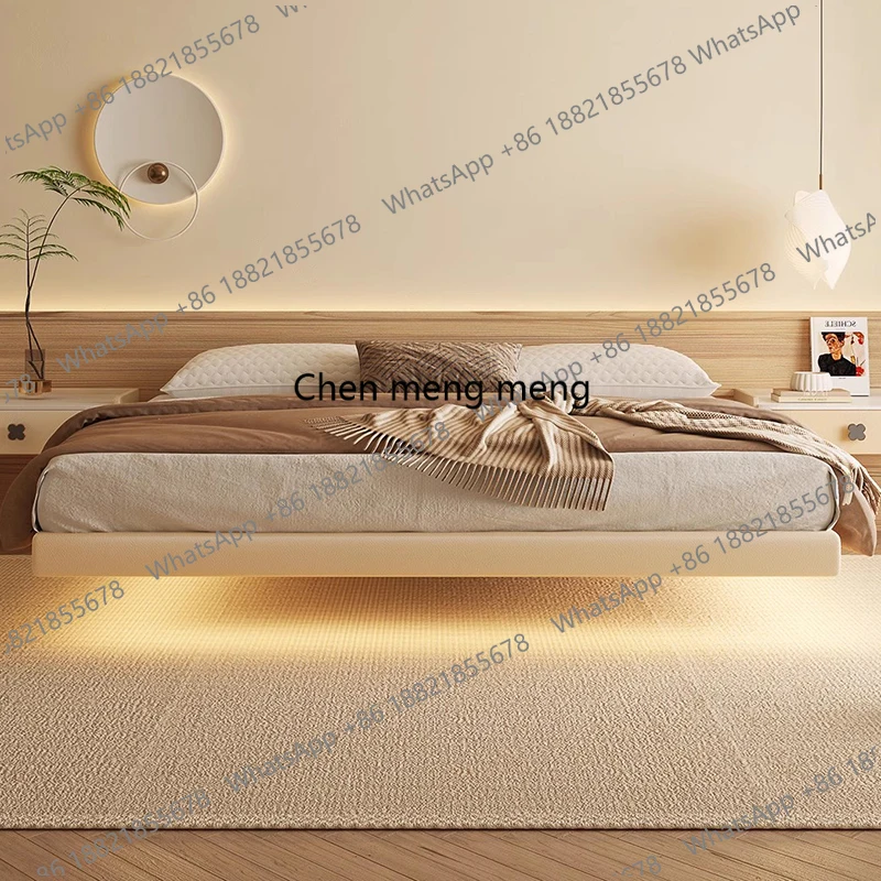 F150Sleeping Double Bed Modern - Interior Design White And Wood ulasan dan harga