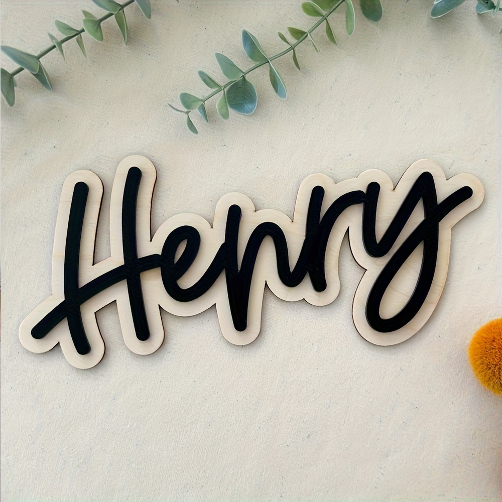 Personalized Double-Layered Wo - Interior Design Names ulasan dan harga