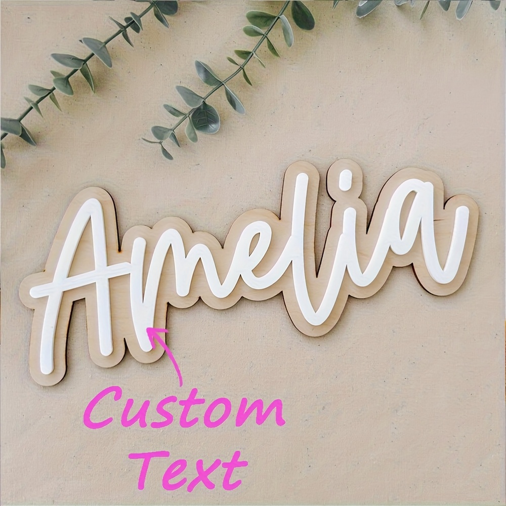Personalized Double-Layered Wo - Interior Design Names ulasan dan harga