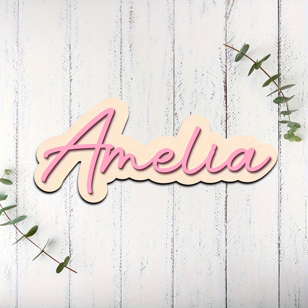 Personalized Double-Layered Wo - Interior Design Names ulasan dan harga