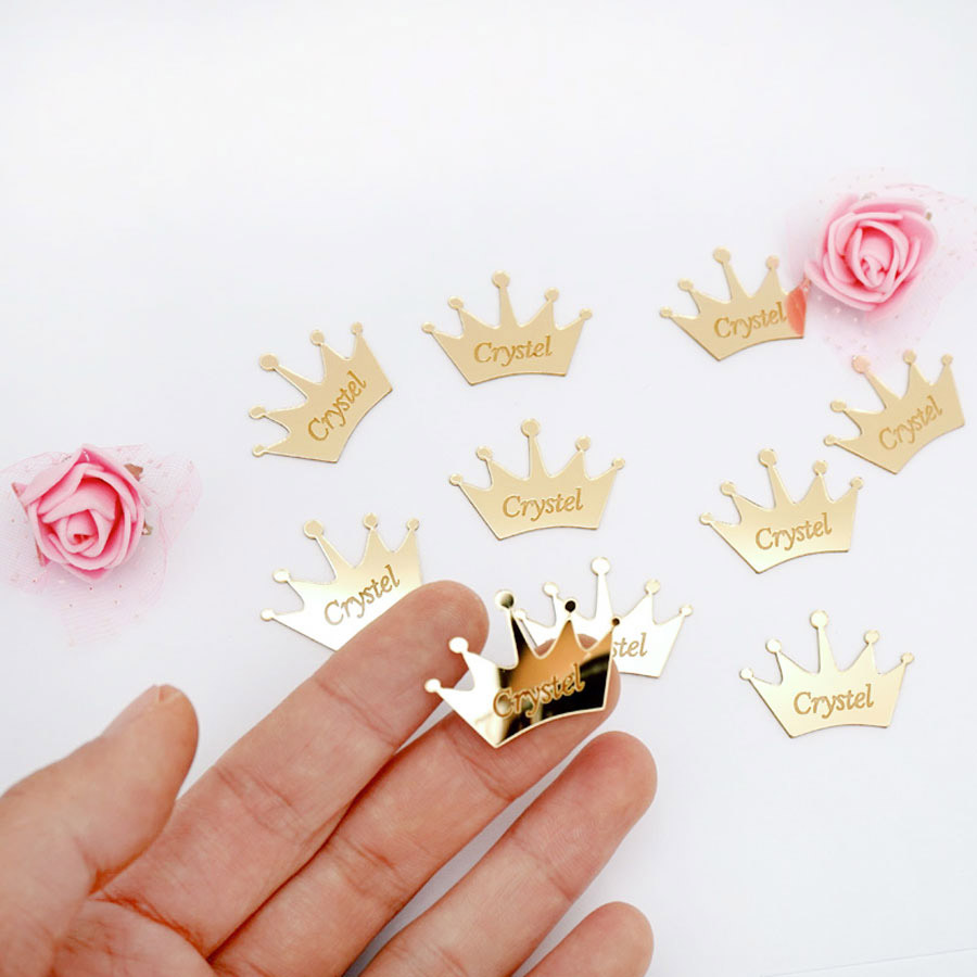 50pcs Personalized Mirror Crow - Interior Design Names ulasan dan harga