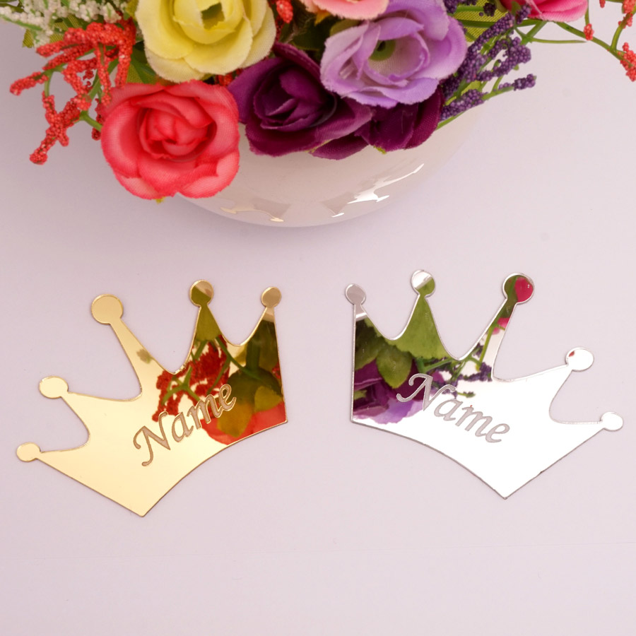 50pcs Personalized Mirror Crow - Interior Design Names ulasan dan harga