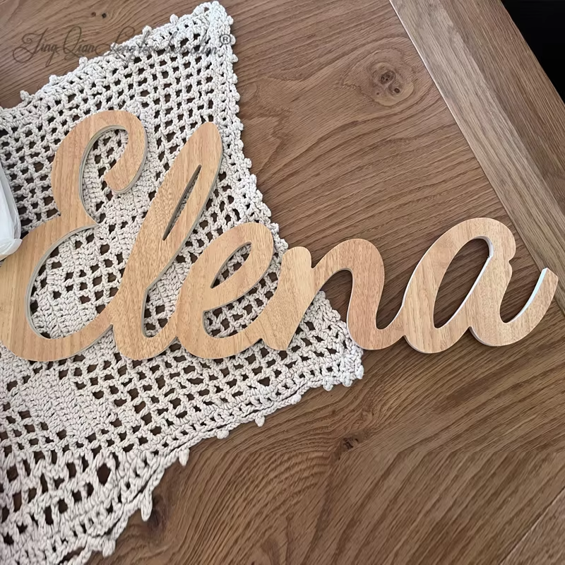 Custom Personalized Wooden Nam - Interior Design Names ulasan dan harga