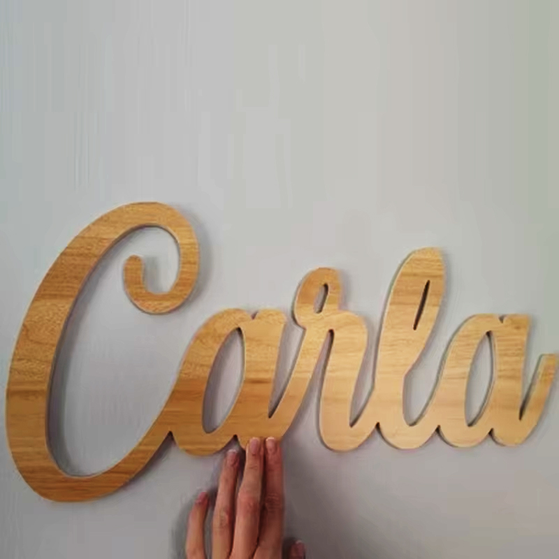 Custom Personalized Wooden Nam - Interior Design Names ulasan dan harga