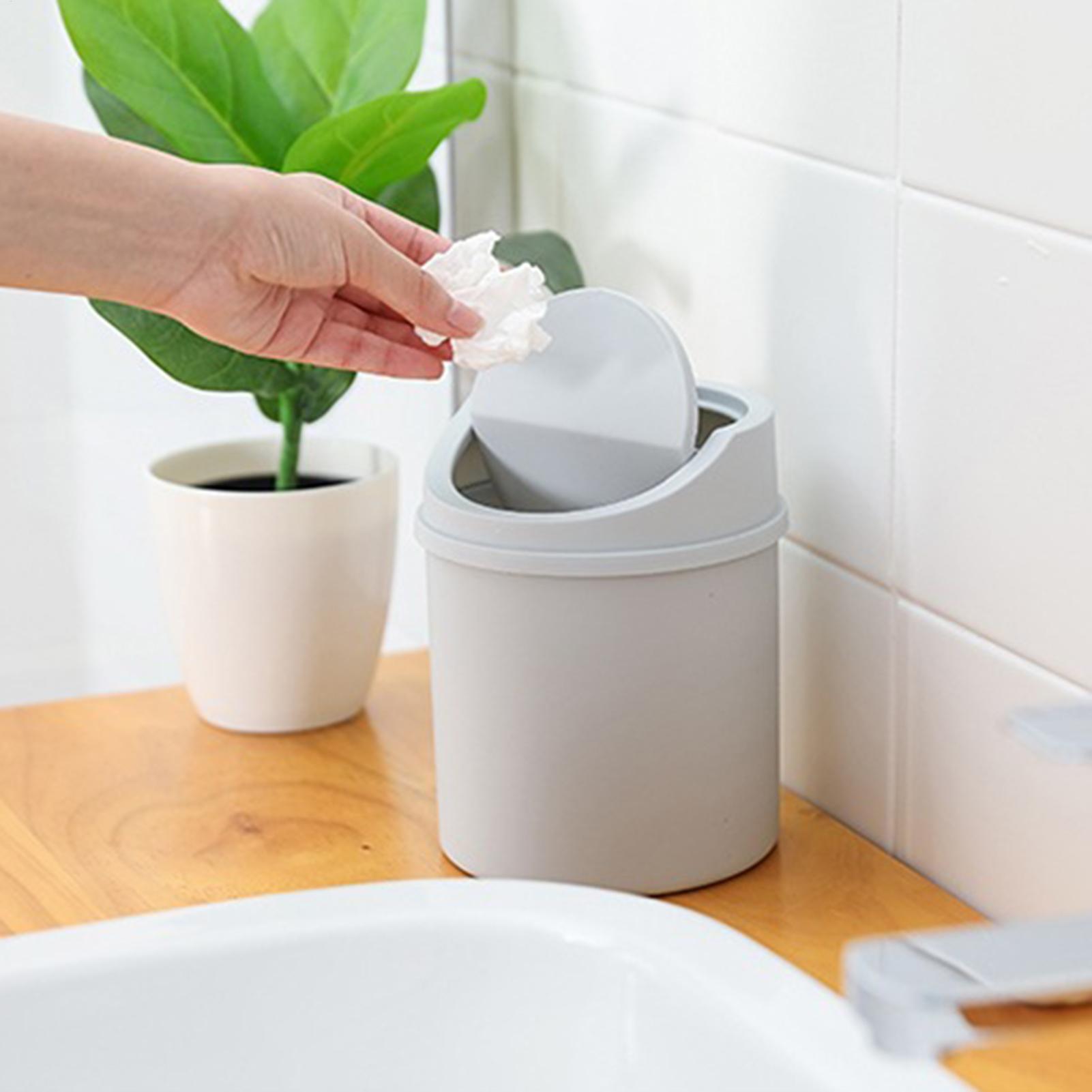 1pc Mini Desktop Trash Can Wit - Interior Design Your Home ulasan dan harga