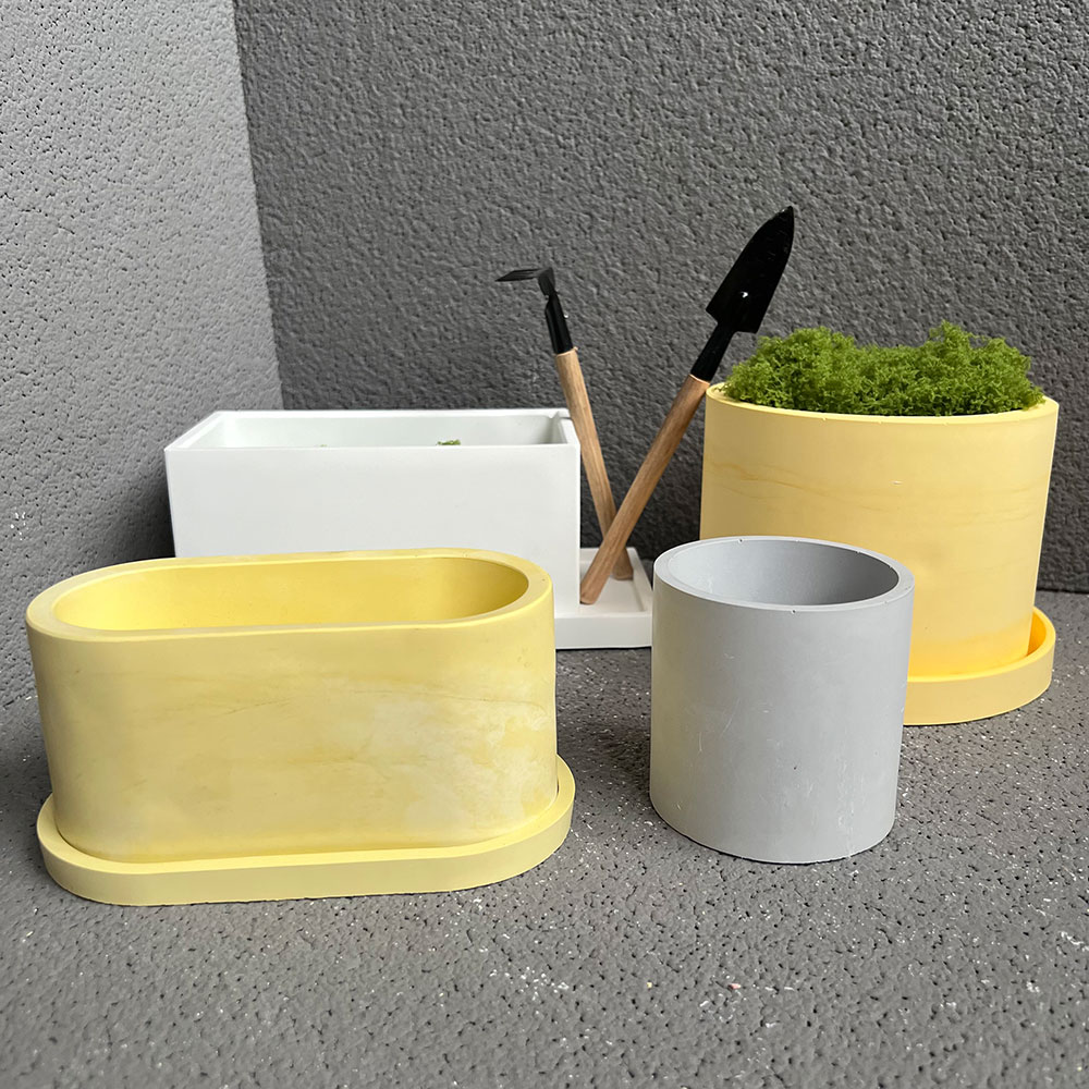 Large Flower Pot Silicone Mold - Terrazzo Pot Cement ulasan dan harga