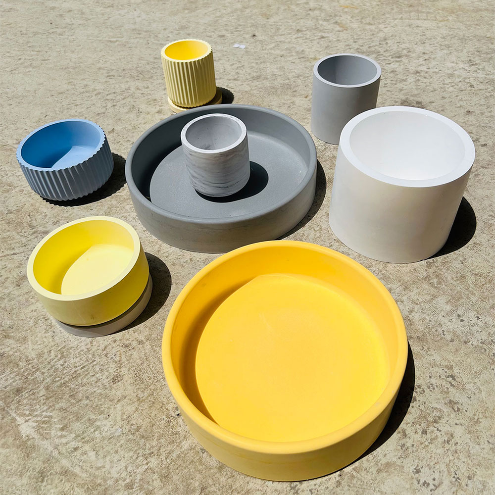 Outdoor Plant Pot Concrete Mol - Terrazzo Pot Cement ulasan dan harga