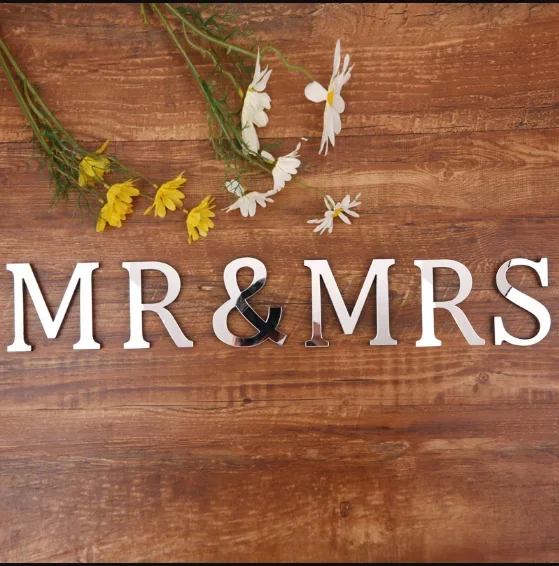 10CM Self Adhesive Letter Wedd - Interior Design Names ulasan dan harga