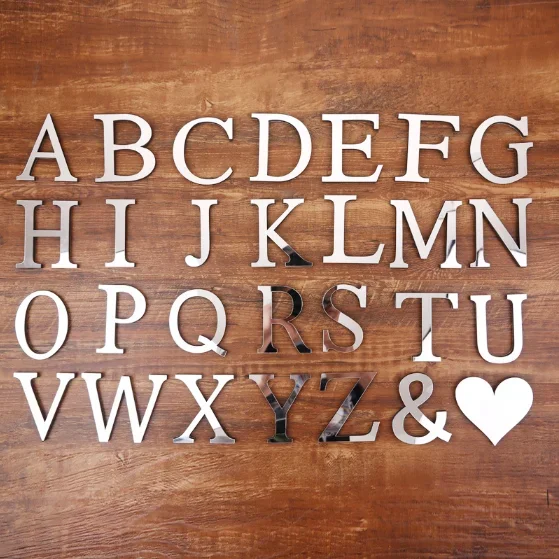 10CM Self Adhesive Letter Wedd - Interior Design Names ulasan dan harga