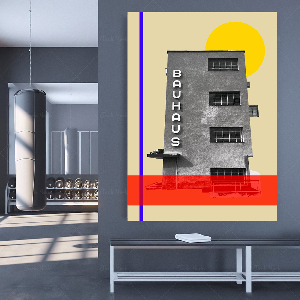 bauhaus travel poster, mid cen - Interior Design York ulasan dan harga