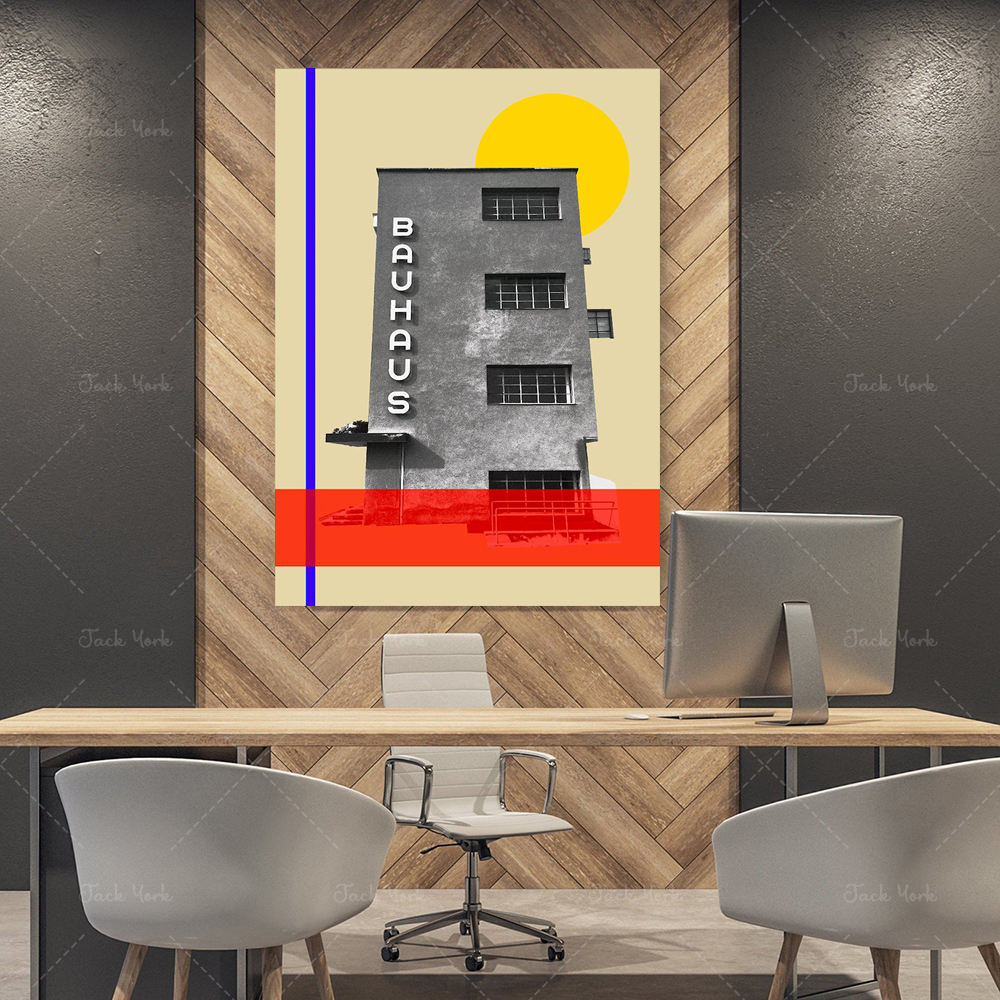 bauhaus travel poster, mid cen - Interior Design York ulasan dan harga