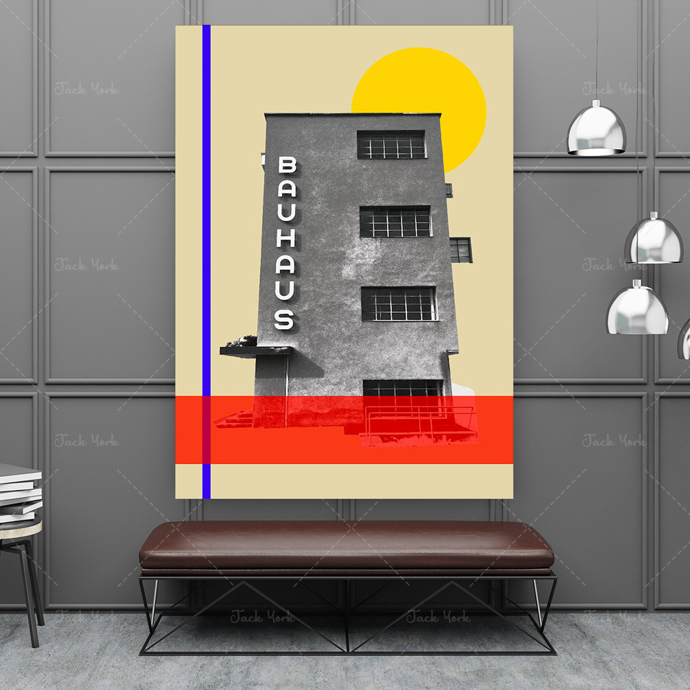 bauhaus travel poster, mid cen - Interior Design York ulasan dan harga