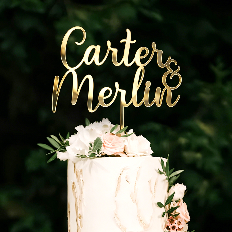 Cake Topper Personalized Name, - Interior Design Names ulasan dan harga