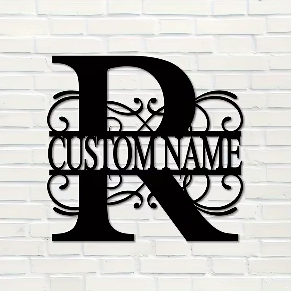 Classic Custom Monogram Metal  - Interior Design Names ulasan dan harga