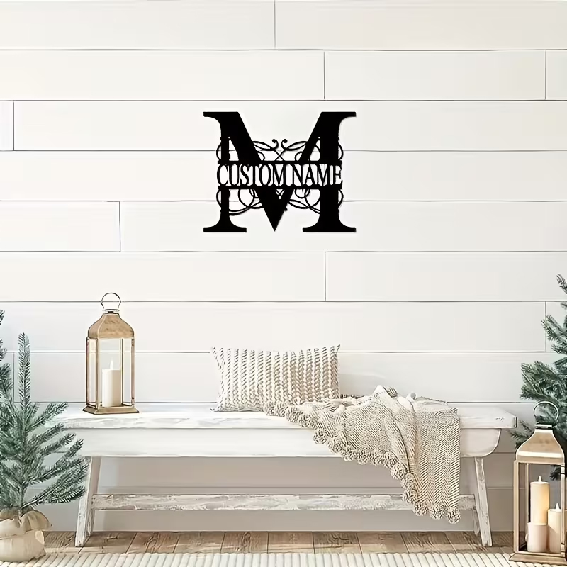Classic Custom Monogram Metal  - Interior Design Names ulasan dan harga