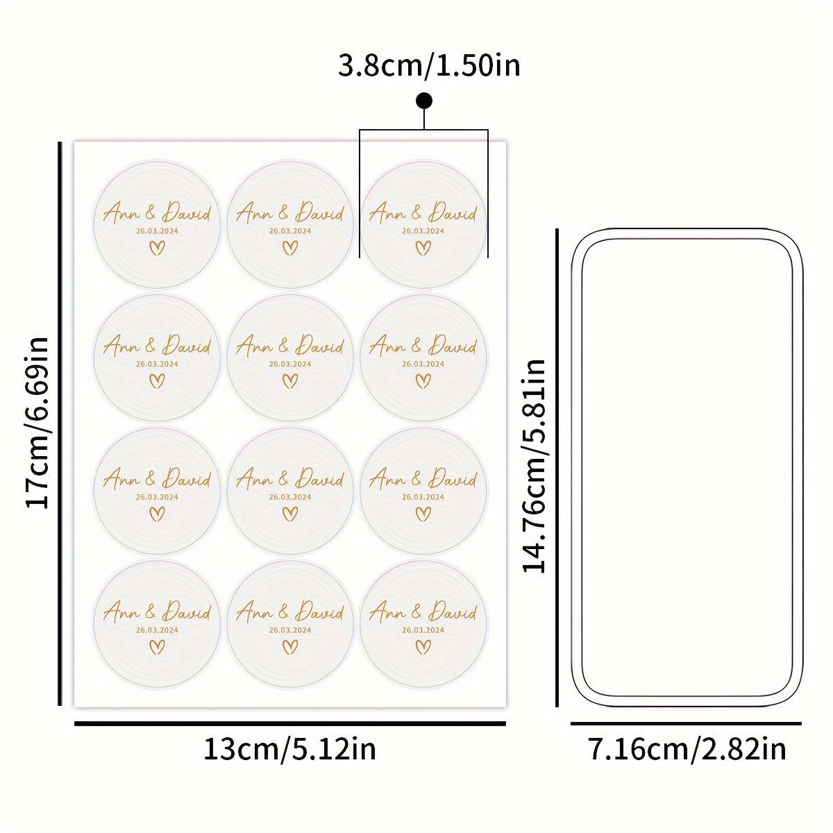 120pcs/10sheets Customized Sti - Interior Design Names ulasan dan harga