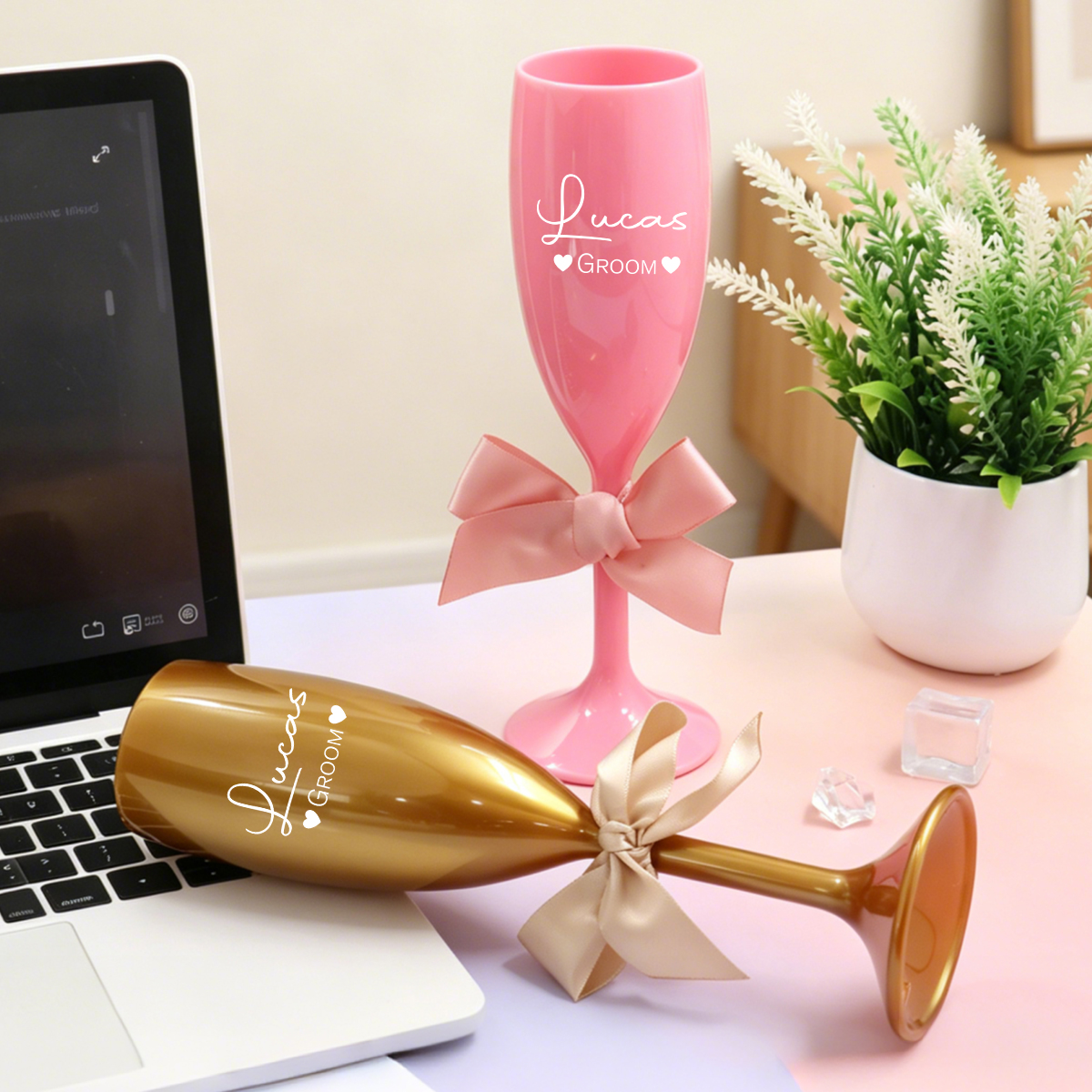 Custom Name Champagne Flute, P - Interior Design Names ulasan dan harga