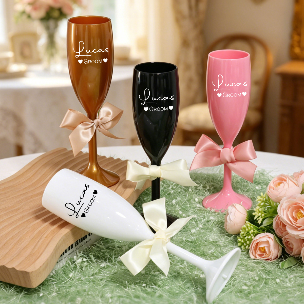 Custom Name Champagne Flute, P - Interior Design Names ulasan dan harga
